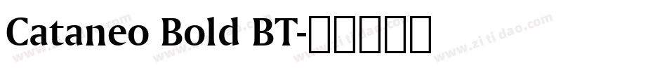Cataneo Bold BT字体转换